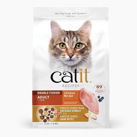Catit Recipes Double Fusion Adult Cat Food Chicken 4 lb
