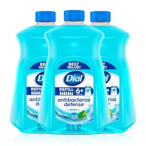 Dial Antibacterial Hand Soap Aloe 52 Fl Oz 3-Pack