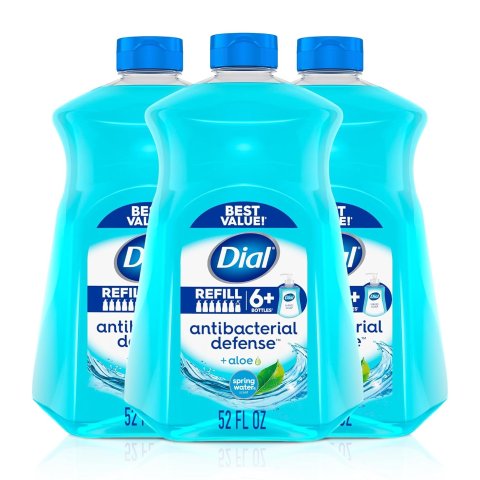Dial Antibacterial Hand Soap Aloe 52 Fl Oz 3-Pack