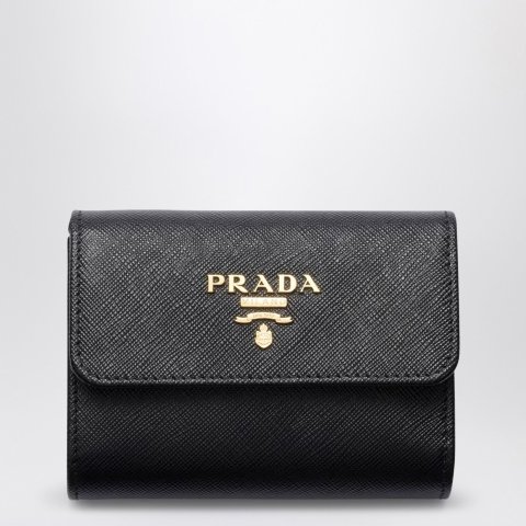 PradaSaffiano 黑色迷你钱包