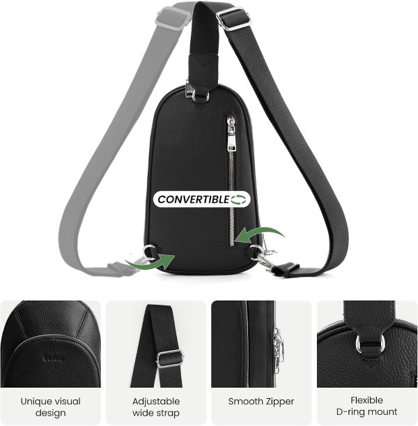 Genuine Leather Sling Bag Anti Theft