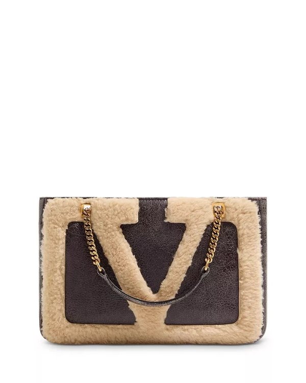 Viva Superstar Small Shearling Shoulder Bag