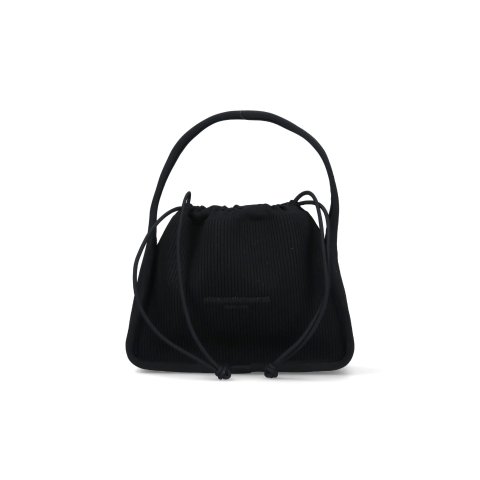 Alexander WangRibbed Top Handle Bag Black