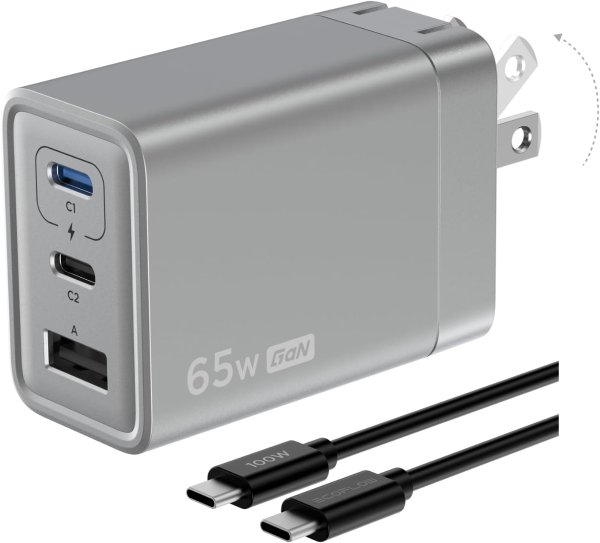 EF ECOFLOW 65W GaN USB-C Charger