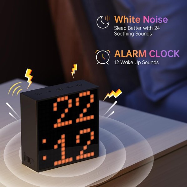 TimeBox Evo Pixel Bluetooth Speaker 16x16 LED Black