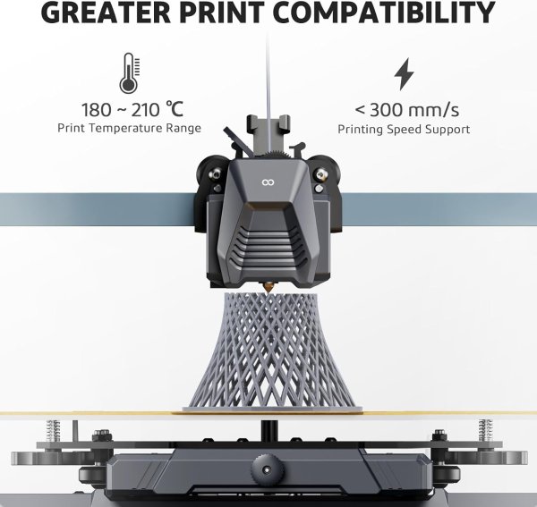 ELEGOO PLA PRO 1.75mm Black 3D Printer Filament 4KG