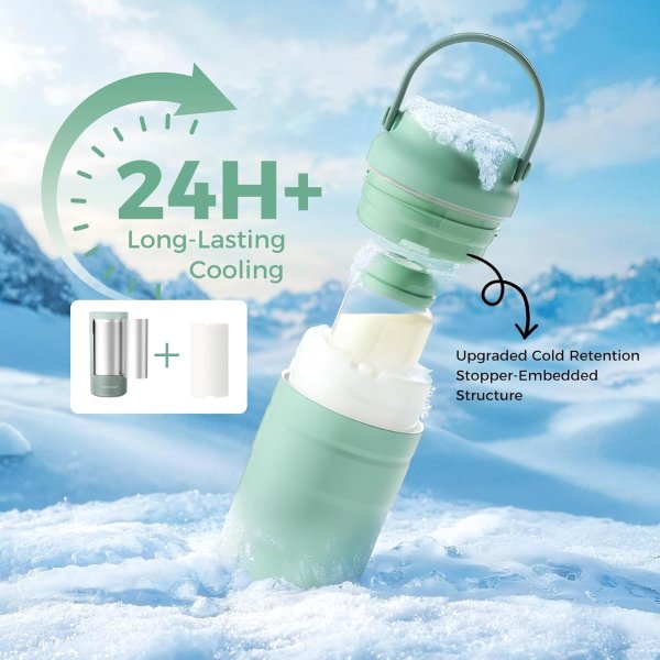 Momcozy 母乳保鲜盒 12oz 便携防漏