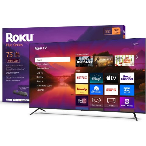 Roku 75英寸 Plus系列 4K QLED智能电视