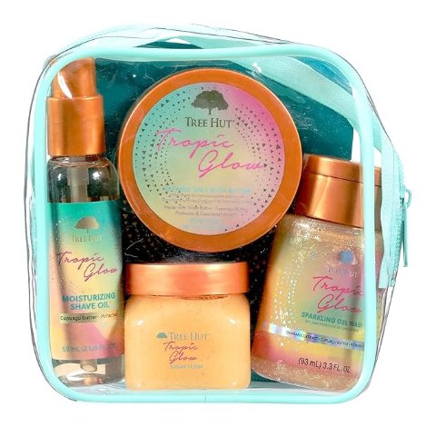 Tree Hut Tropic Glow Skincare Gift Set Travel Size