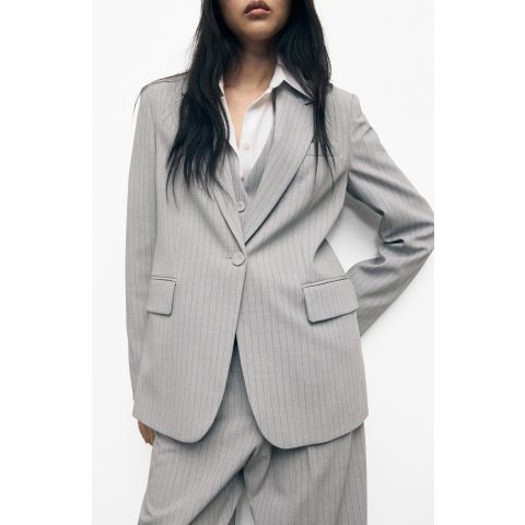 Pinstripe Suit Jacket Women