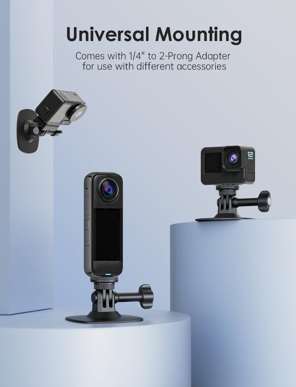 Insta360 头盔粘贴固定座 2件装