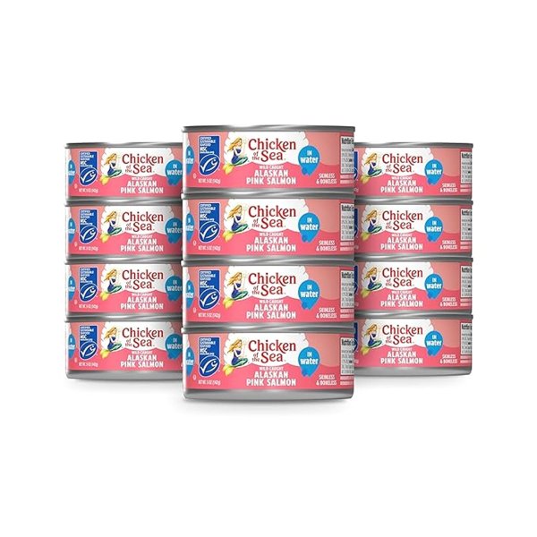 Alaskan Pink Salmon Canned 5oz 12-Pack Boneless