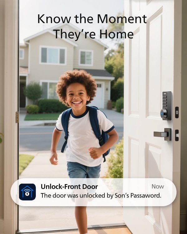 Wi-Fi Smart Door Lock Fingerprint Passcode