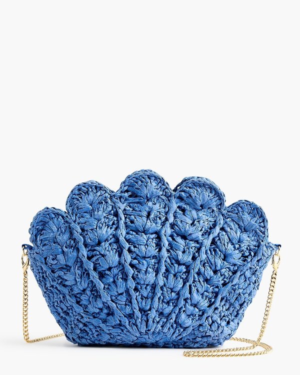 Woven Shell Clutch for Women