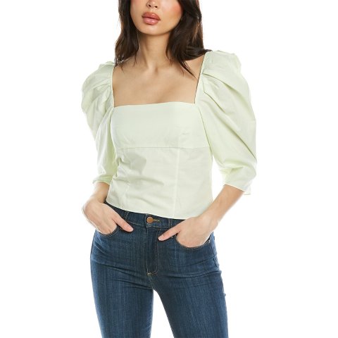 Draped Square Neck Top