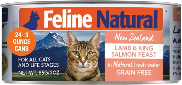 Feline Natural 羔羊三文鱼猫罐头 3盎司 24罐