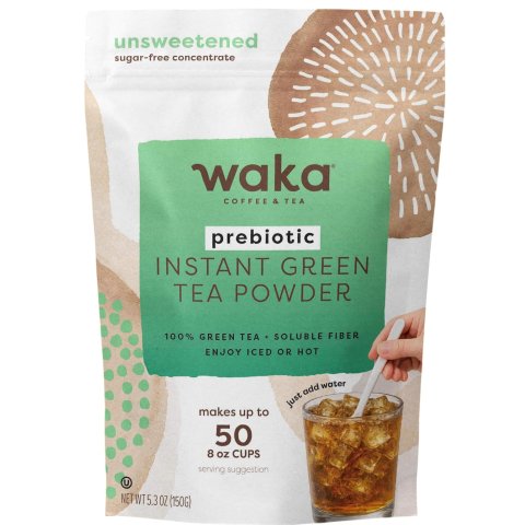 Waka Green Tea Powder Prebiotic Fiber 5.3oz