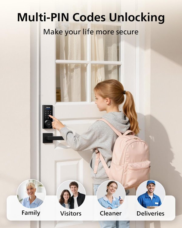 Smart Door Lock Fingerprint Unlock