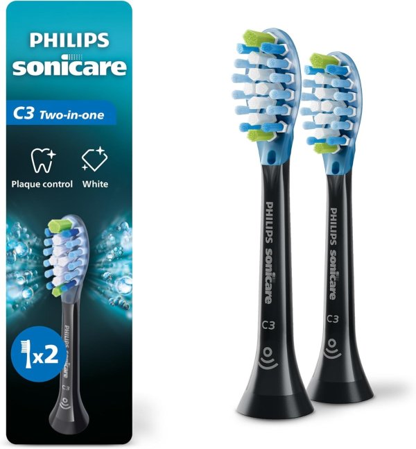 Philips C3 电动刷头 黑色 2只装