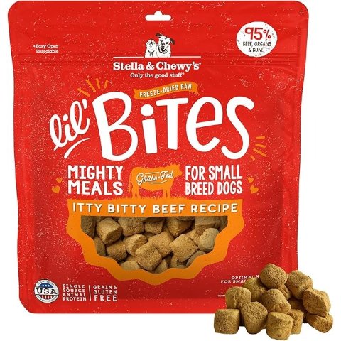Stella & Chewy sStella & Chewy s Lil  Bites Freeze-Dried Beef Dog Food 7oz