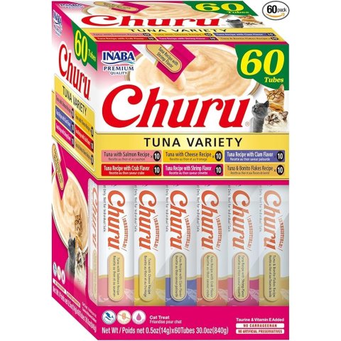 INABA Churu 猫零食 吞拿鱼味 60支装