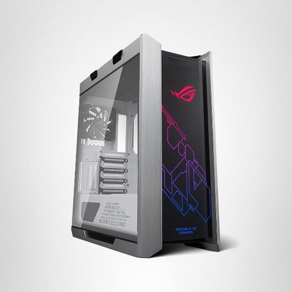  ROG 太阳神 原版 GX601 白色中塔机箱 4风扇
