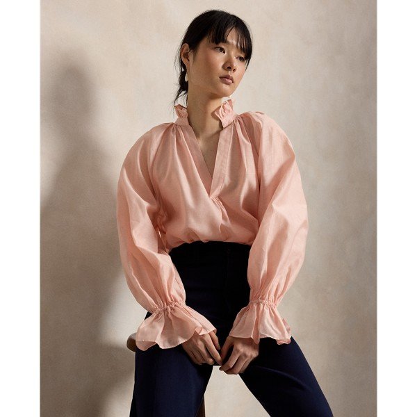 Cotton-Silk Organdy Women's Shirt