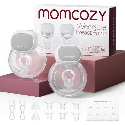 Momcozy S9 Pro 可穿戴双边吸奶器 24mm 灰色 2个装