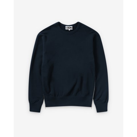 CDG Crewneck Sweatshirt Navy With Zip