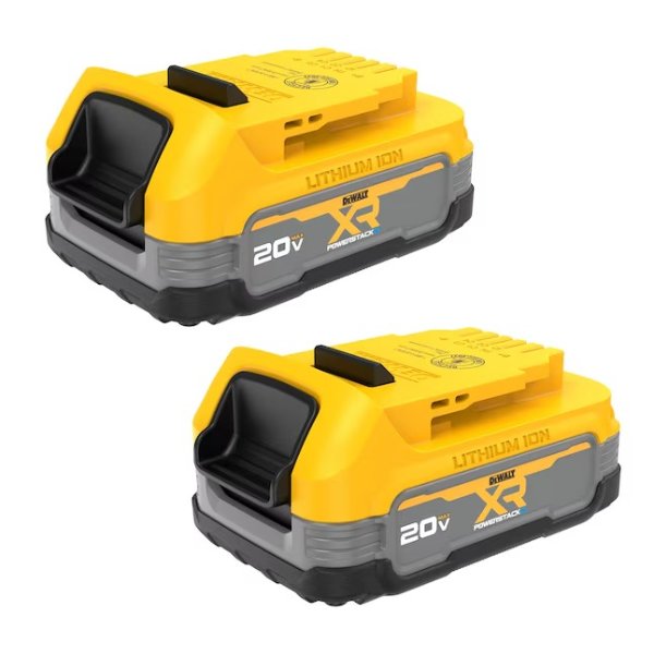 DeWALT XR POWERSTACK Compact Battery 20V 1.7Ah 2-Pack