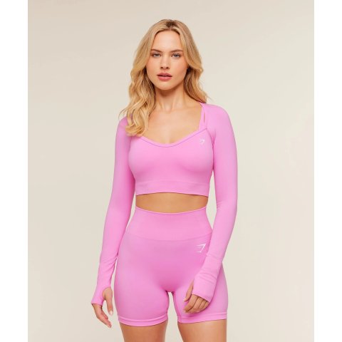 GymsharkVital 短款上衣 粉色