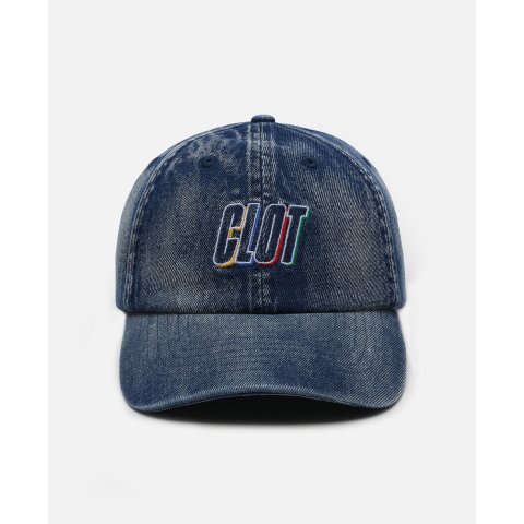 Logo Denim Cap Blue