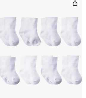 Gerber Baby-Girls 8-pair Sock