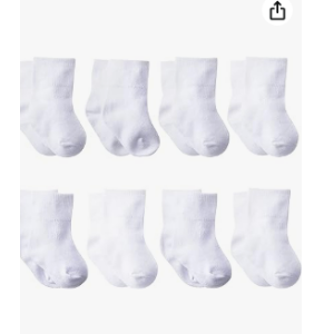 $6 Gerber Baby-Girls 8-pair Sock
