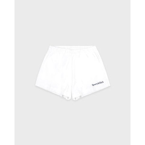 Sporty&Rich Disco 刺绣短裤 白色