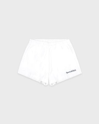 Sporty&Rich Disco 刺绣短裤 白色