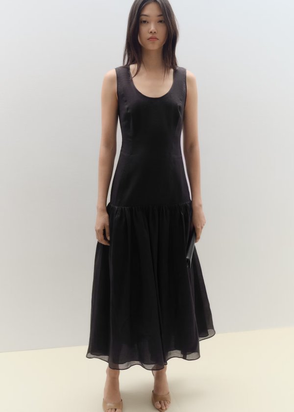  Long Linen Dress Women