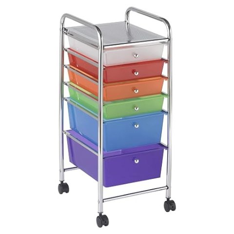 6-Drawer Rolling Storage Cart