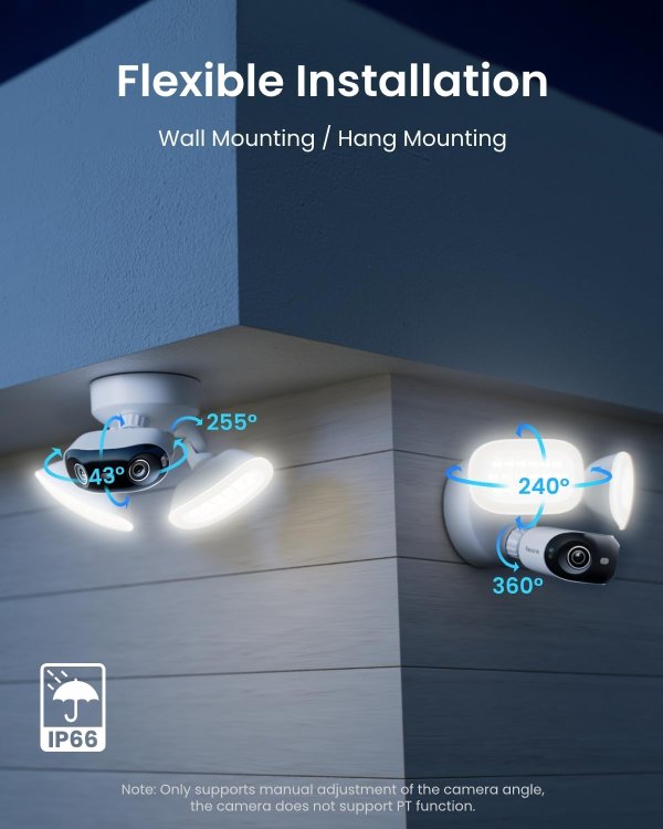 Elite Pro Floodlight 16MP 双镜头监控摄像头
