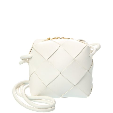 Cassette Mini Intrecciato Leather Camera Bag