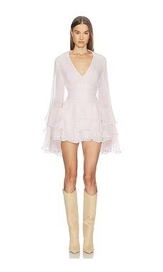 LOBA Leah Mini Dress Baby Pink