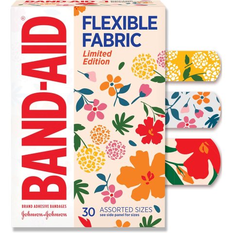 Band-Aid 灵巧布创可贴 花卉款 30片