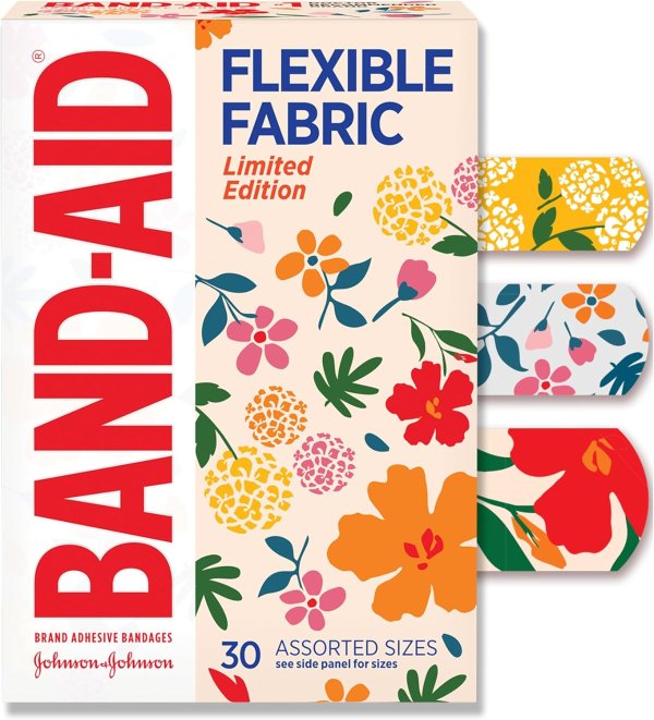 Band-Aid 灵巧布创可贴 花卉款 30片