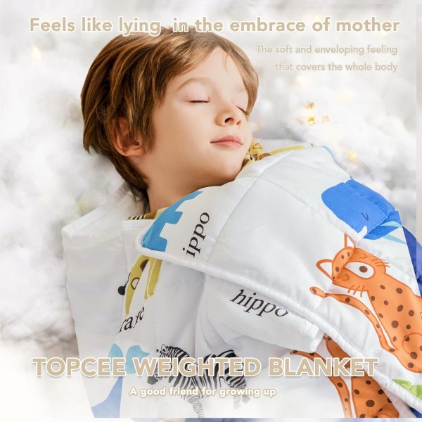 Topcee Weighted Blanket 3lbs 36x48 Inch Cooling