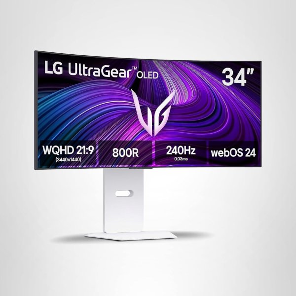  34GX90SA-W 34-Inch OLED Curved Monitor