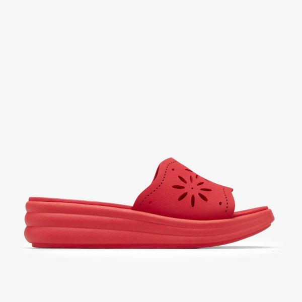  Drift Women’s Wedges Floral Poppy Red
