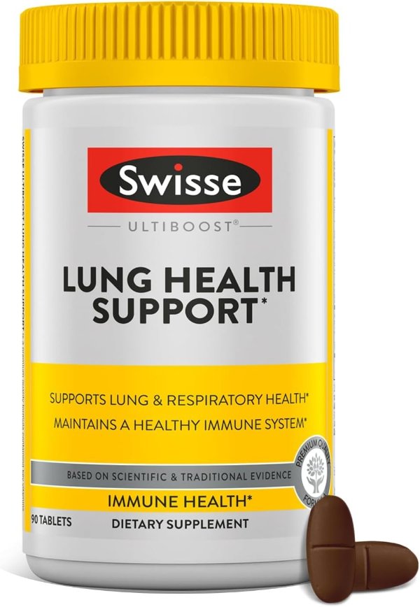 Swisse Mullein Lung Health Tablets 90 Count