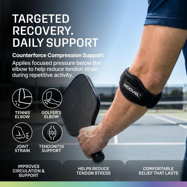 Modvel Adjustable Elbow Support Strap Compression