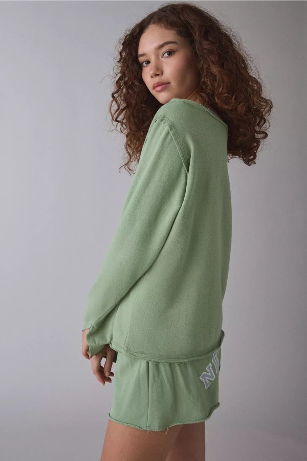 Off-Shoulder Sweatshirt