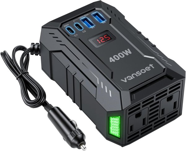vansoet 车用逆变器 400W 2AC+USB